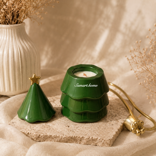 شمع معطر و دستساز سنگی درخت کریسمس - خرید مستقیم از تولیدکننده