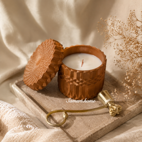 شمع معطر و دستساز دکوری الورا- خرید مستقیم از تولیدکننده